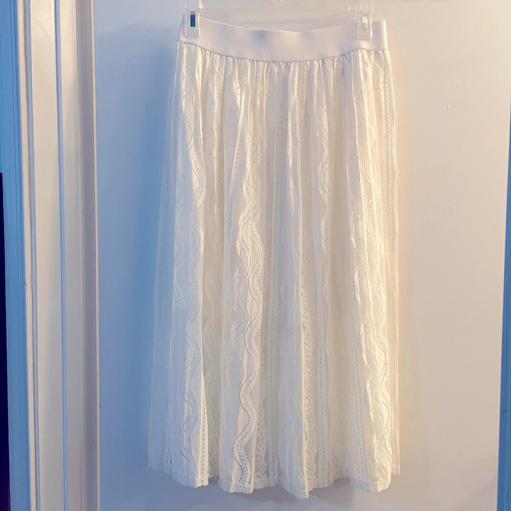 White Lace Skirt - image 1